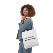 Stocking Filler! Script Tote Bag with 5 strap colour options