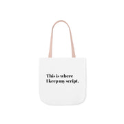 Stocking Filler! Script Tote Bag with 5 strap colour options