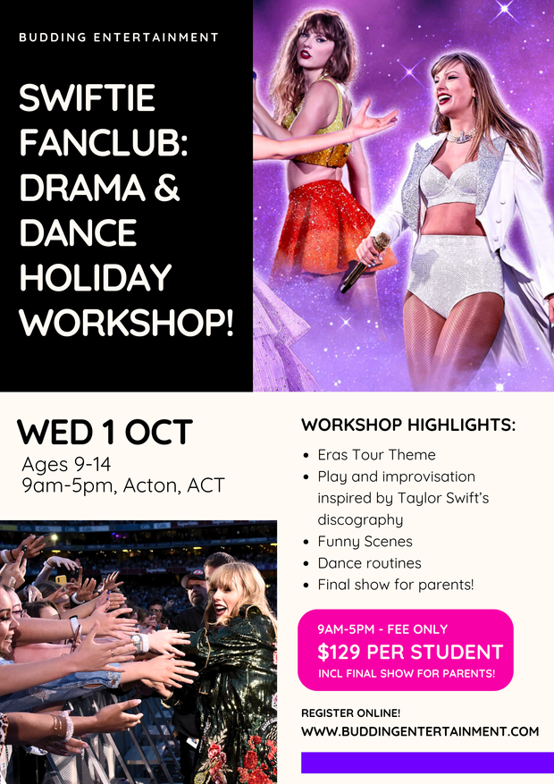 Spring School Holiday - Canberra Themed Drama Workshops! KPop Demon Hunters, Swifties, Percy Jackson & Harry Potter!