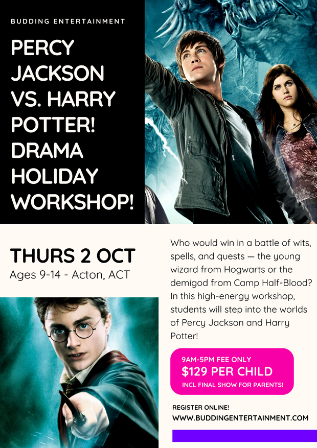 Spring School Holiday - Canberra Themed Drama Workshops! KPop Demon Hunters, Swifties, Percy Jackson & Harry Potter!