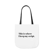 Stocking Filler! Script Tote Bag with 5 strap colour options