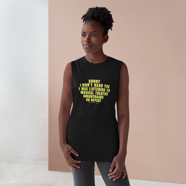 MUSICAL SOUNDTRACKS ON REPEAT - Unisex Cool Cut Tank