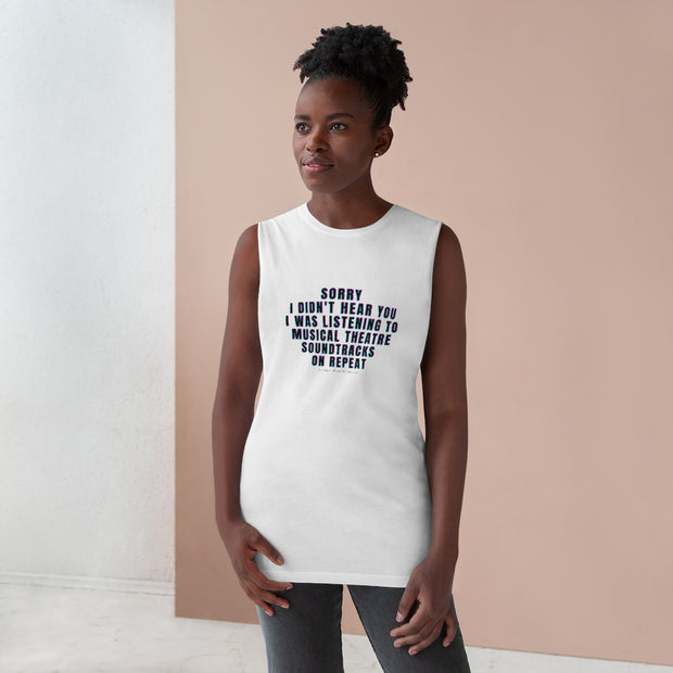 MUSICAL SOUNDTRACKS ON REPEAT - Unisex Cool Cut Tank